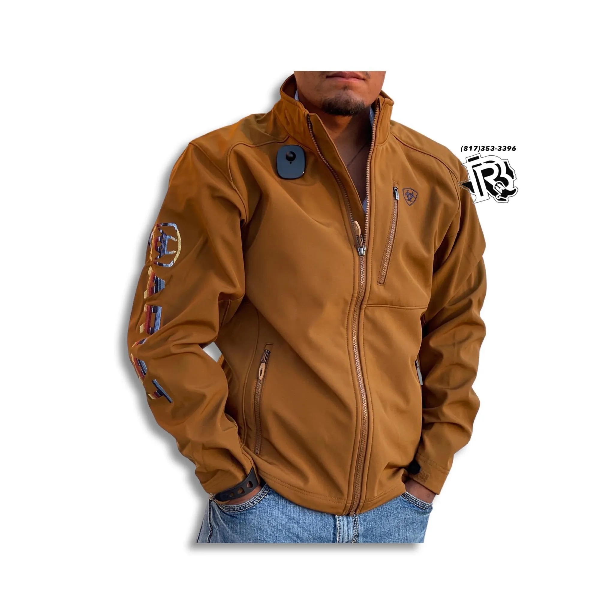“ Chestnut “ | Men Ariat Orange Brown Softshell Jacket Outerwear 10041612