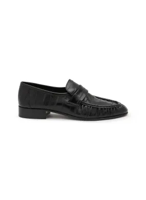 -----------THE ROW  ---- ------------BLACK ----Eel Leather Loafer --