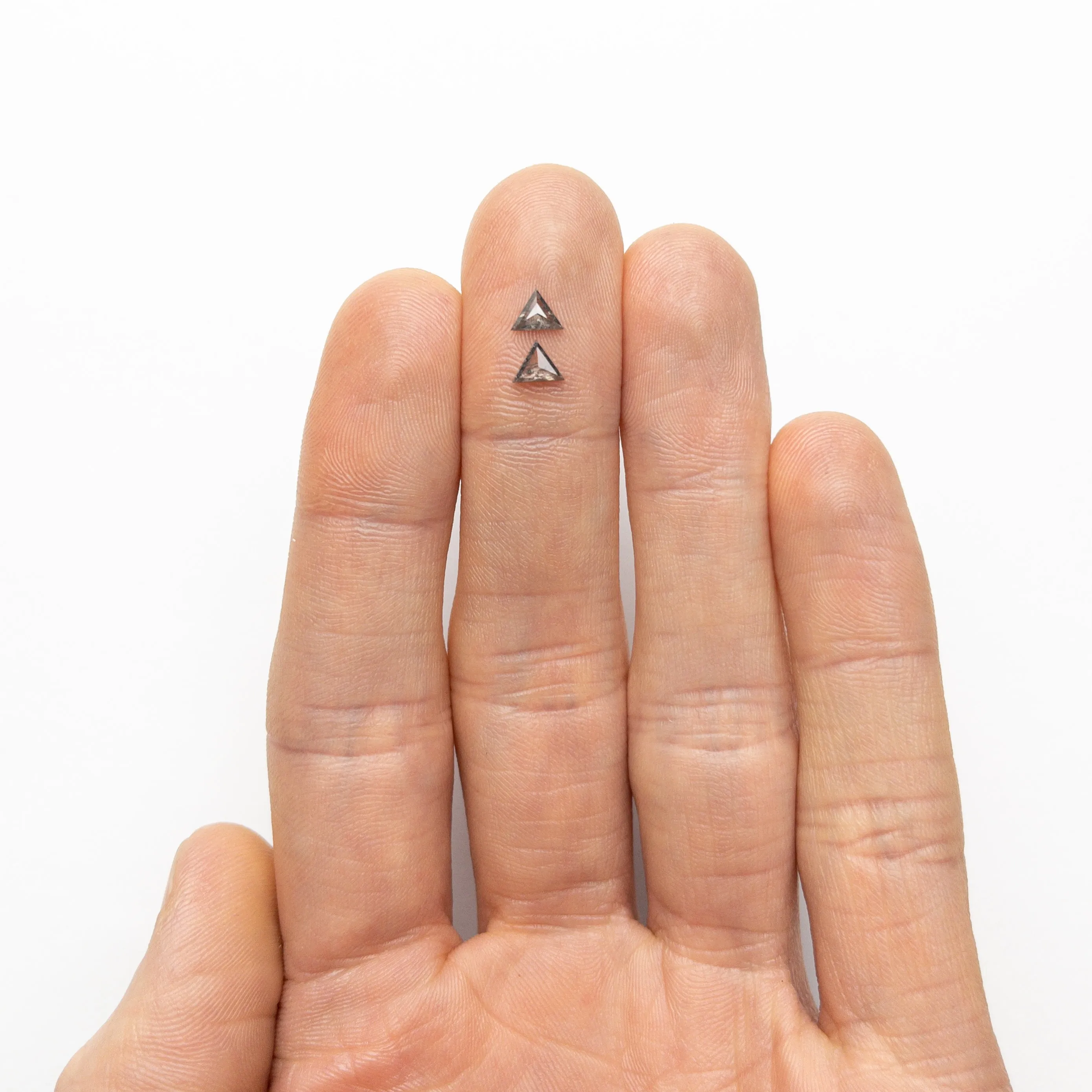 0.39cttw 2pc 5.35x4.17x1.54mm 5.39x4.25x1.20mm Triangle Rosecut Matching Pair 24452-01