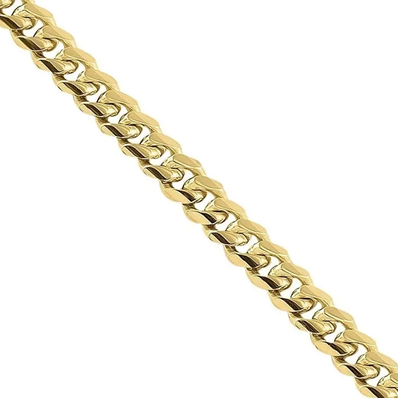 18K Solid Gold Cuban Chain (3 mm)