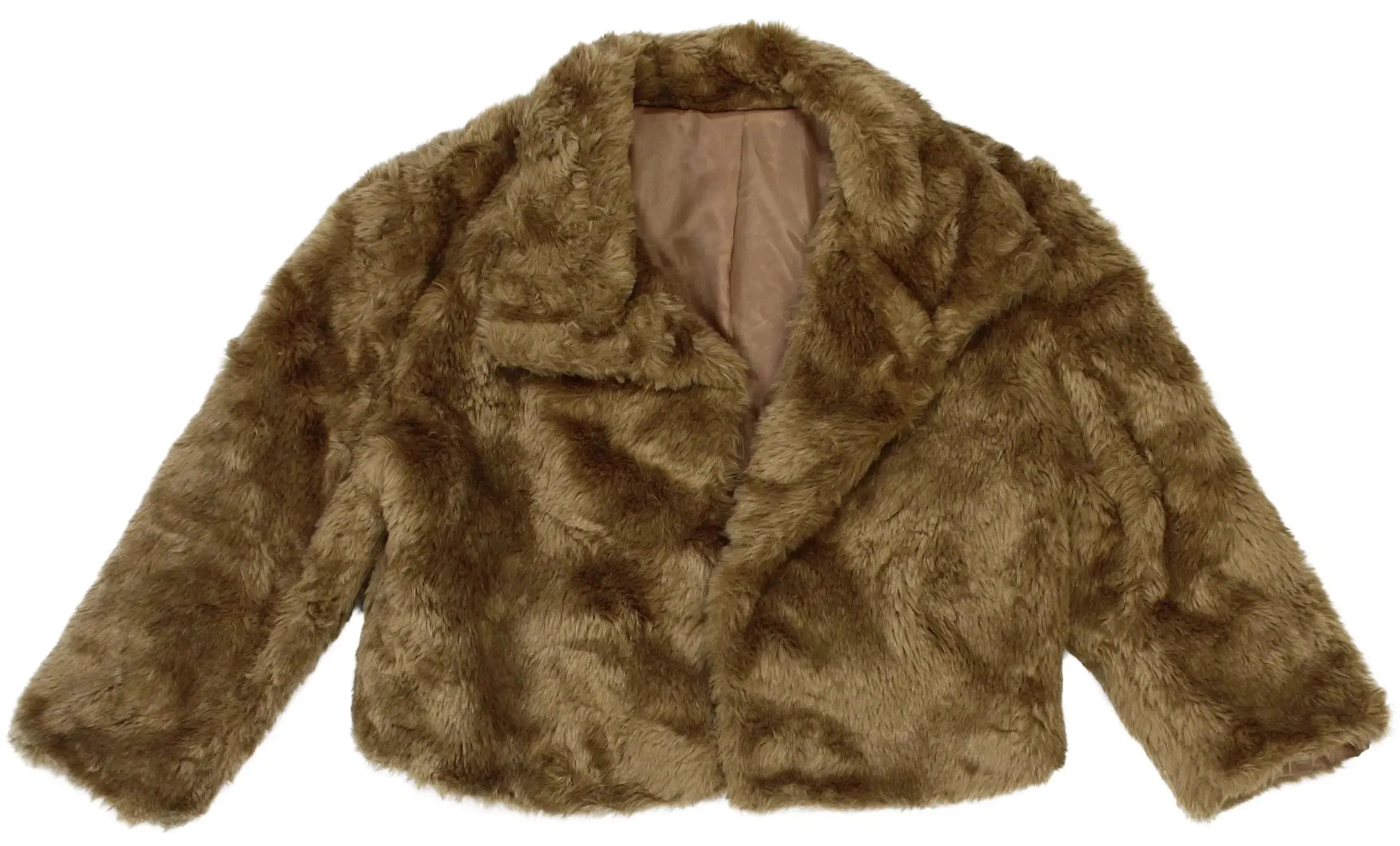 Beige Faux Fur Coat | ThriftTale