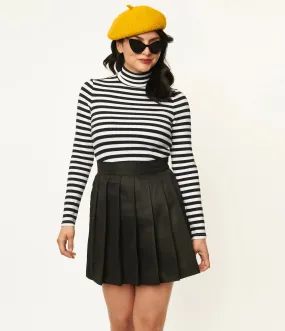 Black & White Stripe Turtleneck