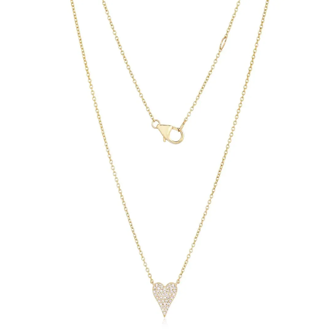 CLAIRE DIAMOND HEART NECKLACE