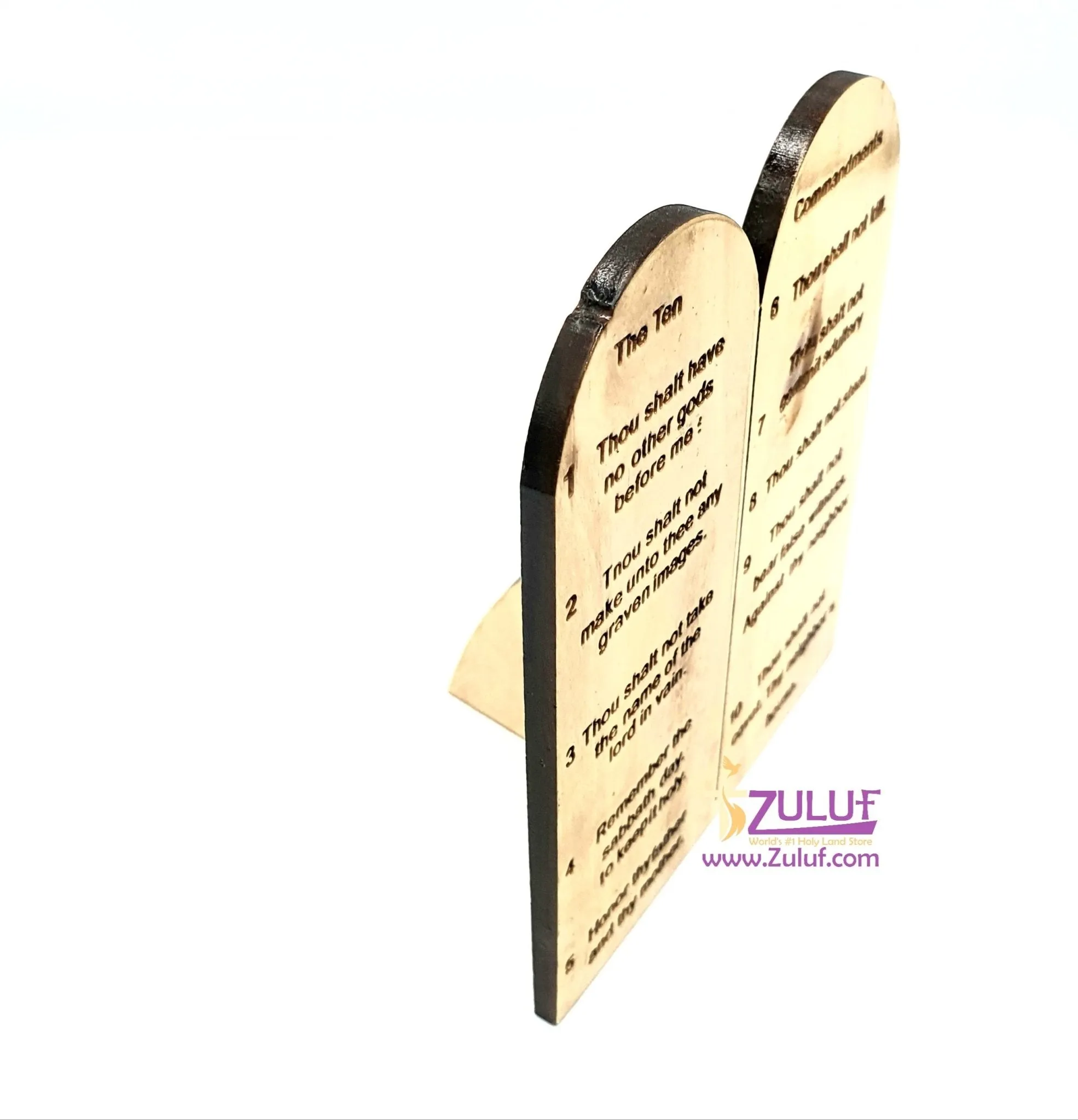 Hand made  from wood the ten commandments  JUD010