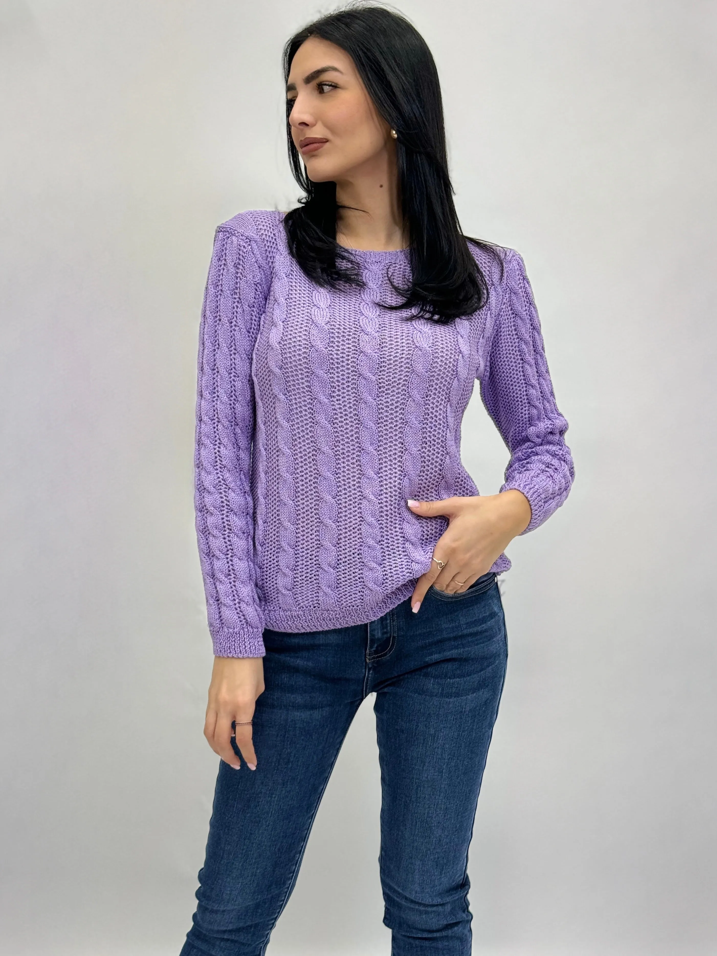 Maglia con intrecci