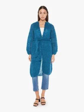 Maiami Mohair Slim Coat - Petrol