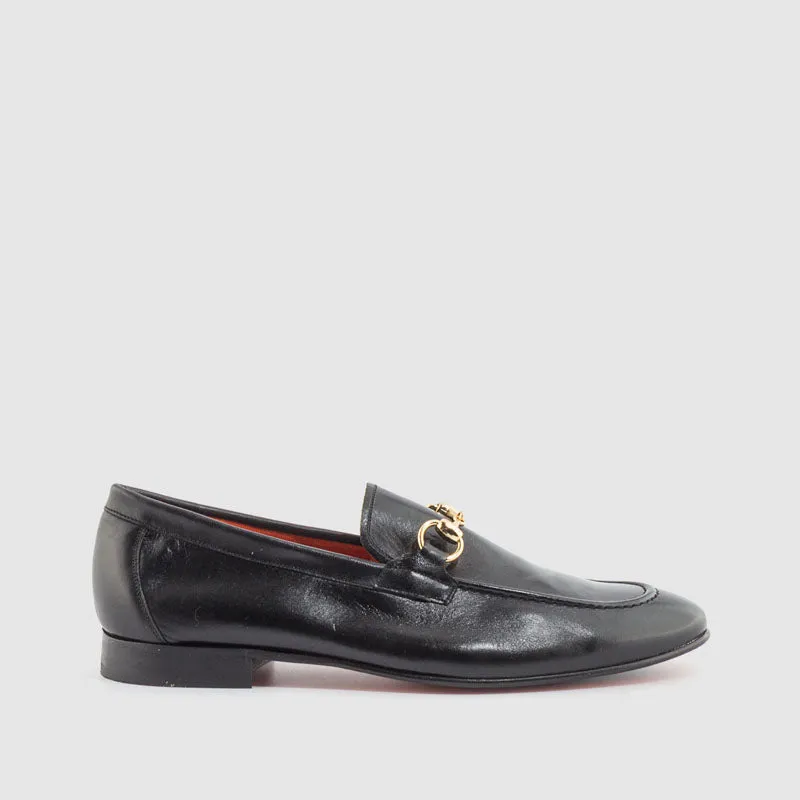 MOCASIN ESTRIBO PIEL NEGRO
