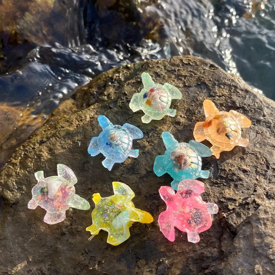 Orgonite Turtles ~Hand crafted and infused with seashells, metals and crystals~ Great for Friends and Gifting