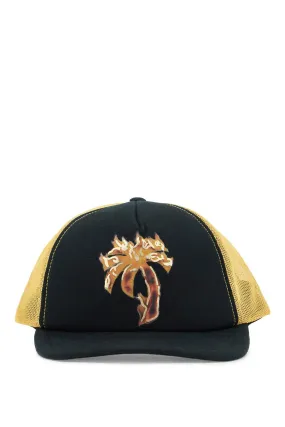 Palm Angels burning Palm Trucker Hat   Black