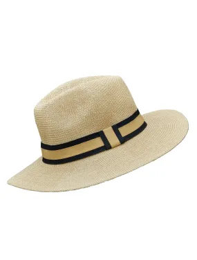 Panama Hat Black/Tan Band