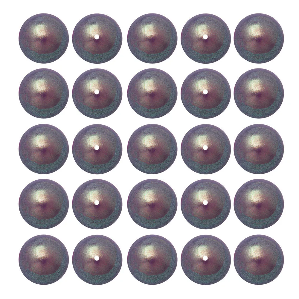 Preciosa Crystal Nacre Pearl, Round 6mm, Pearlescent Violet (25 Pieces)