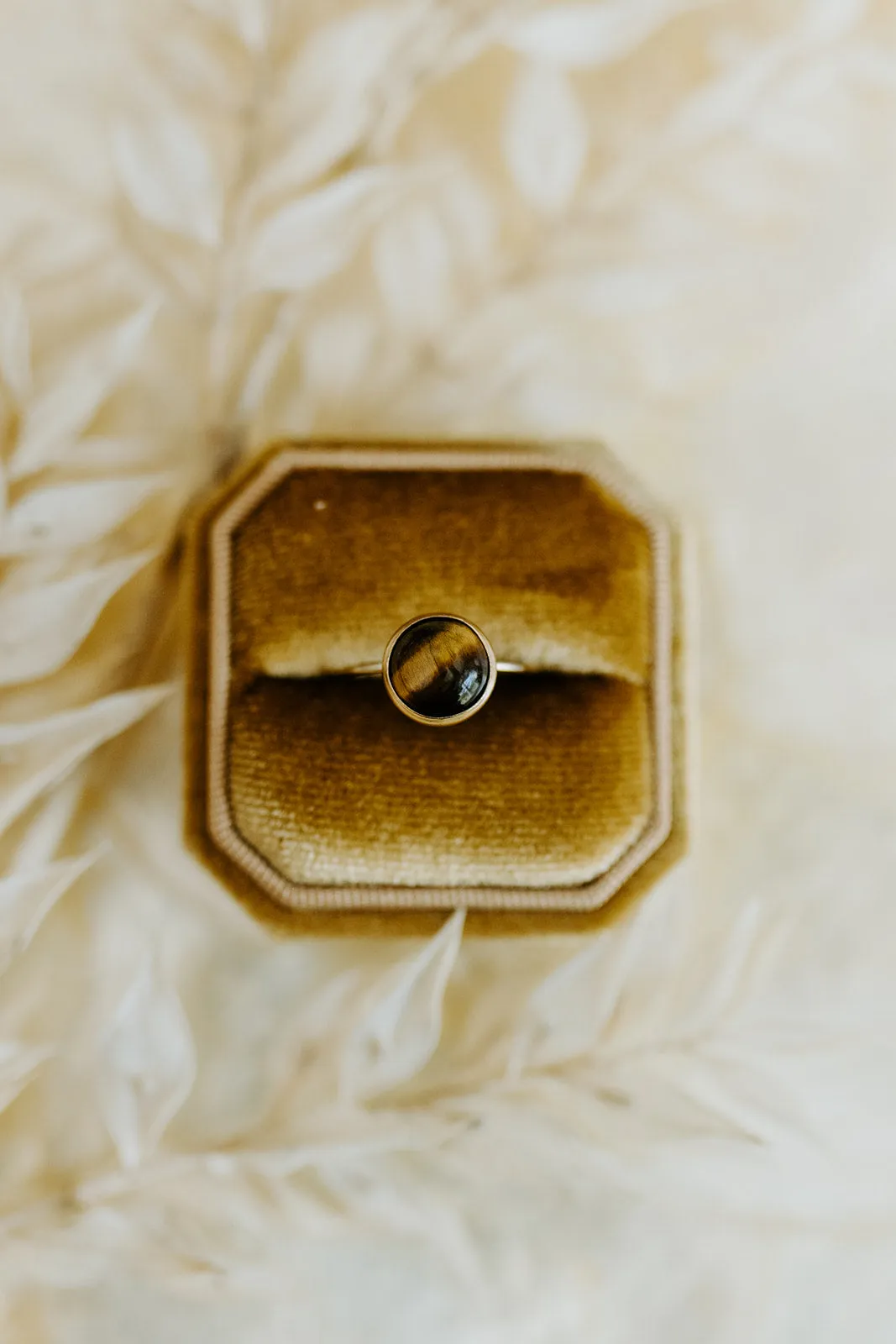 Round Tiger's Eye Ring