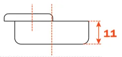Salice 110° Quarter Overlay  Sprung Cabinet Hinge - C2A6D99
