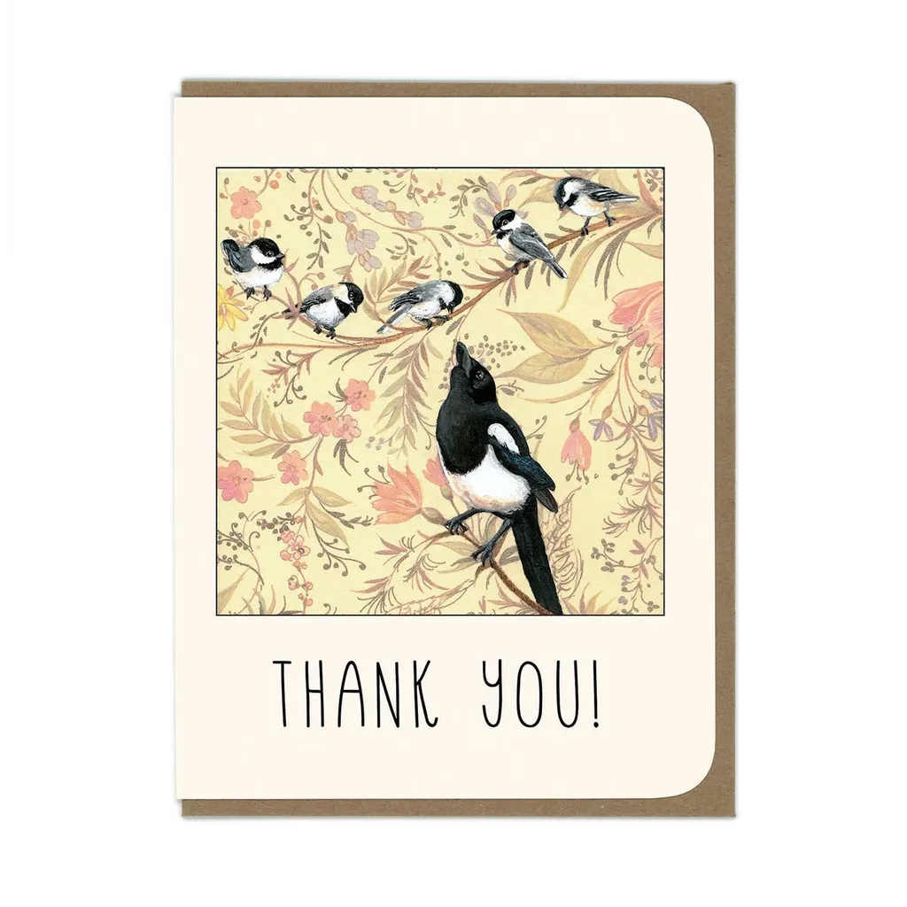 Thank You Magpie Card