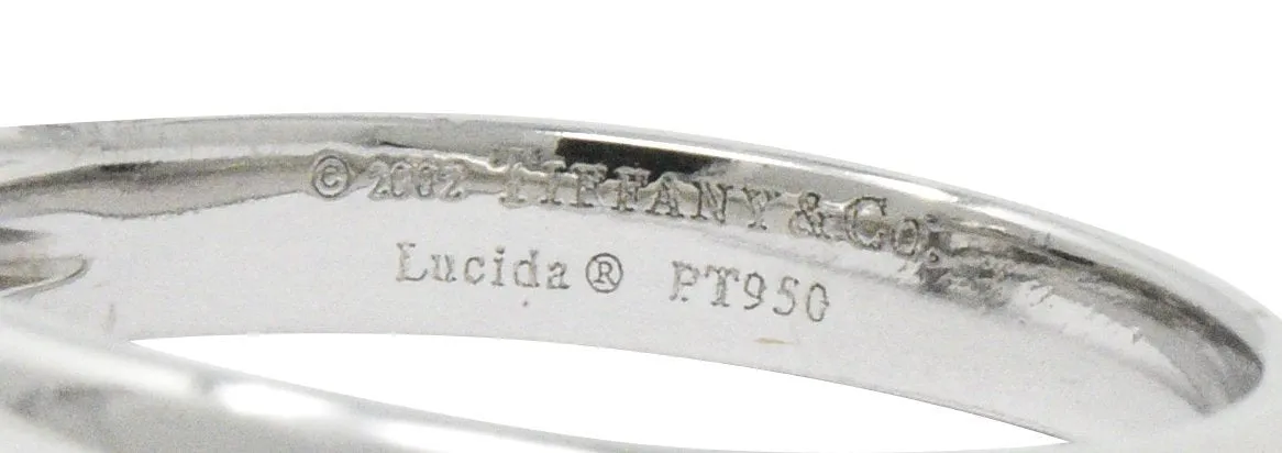 Tiffany & Co. 0.59 CTW Lucida Diamond Platinum Engagement Ring GIA Circa 2002
