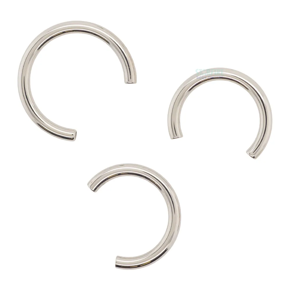 Titanium Threaded Circular Barbell Shaft - 16 ga.