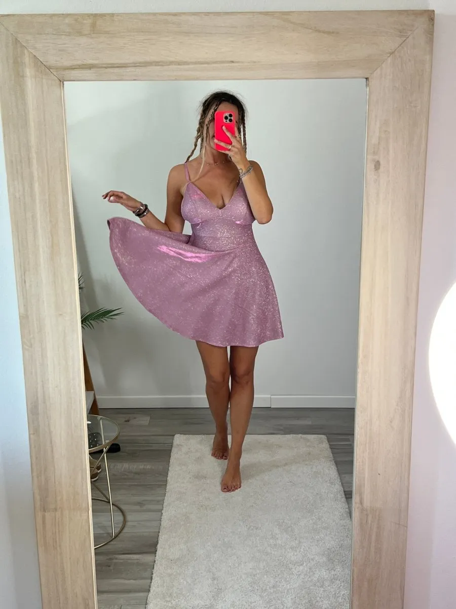 Vestitino Barbie rosa gioiello