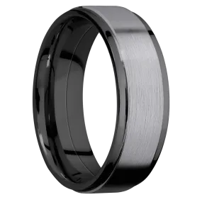 Zirconium with Polish , Polish Finish and Tantalum Inlay